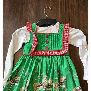 Eleanor Rose Green and Red Carousel Kids Costume
